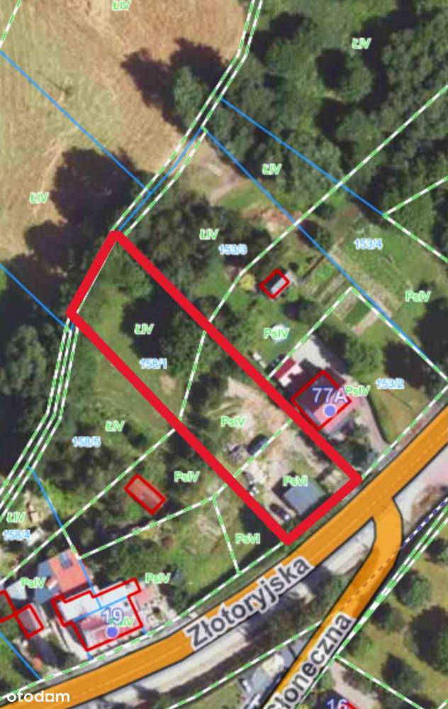 Sprzedam urokliwą działkę budowlaną o pow. 1400m2 - Lwówek Śląski - Pełny obrazek: 5/5