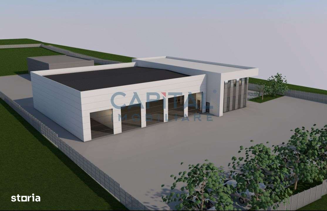 Fara comicion! Teren 10000 mp, front 60 m la DN, A/C HALA service auto - Imagine principală: 3/3