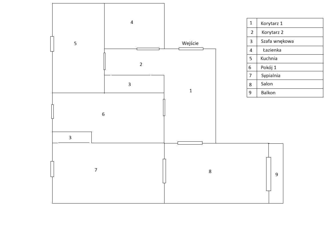 Przestronne 3-pokojowe mieszkanie z balkonem 68m2 ul. Rolna /Hetmańska - Pełny obrazek: 2/14
