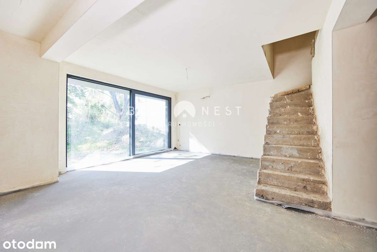 Nowoczesna bryła,duże przeszklenia blisko lasu-5