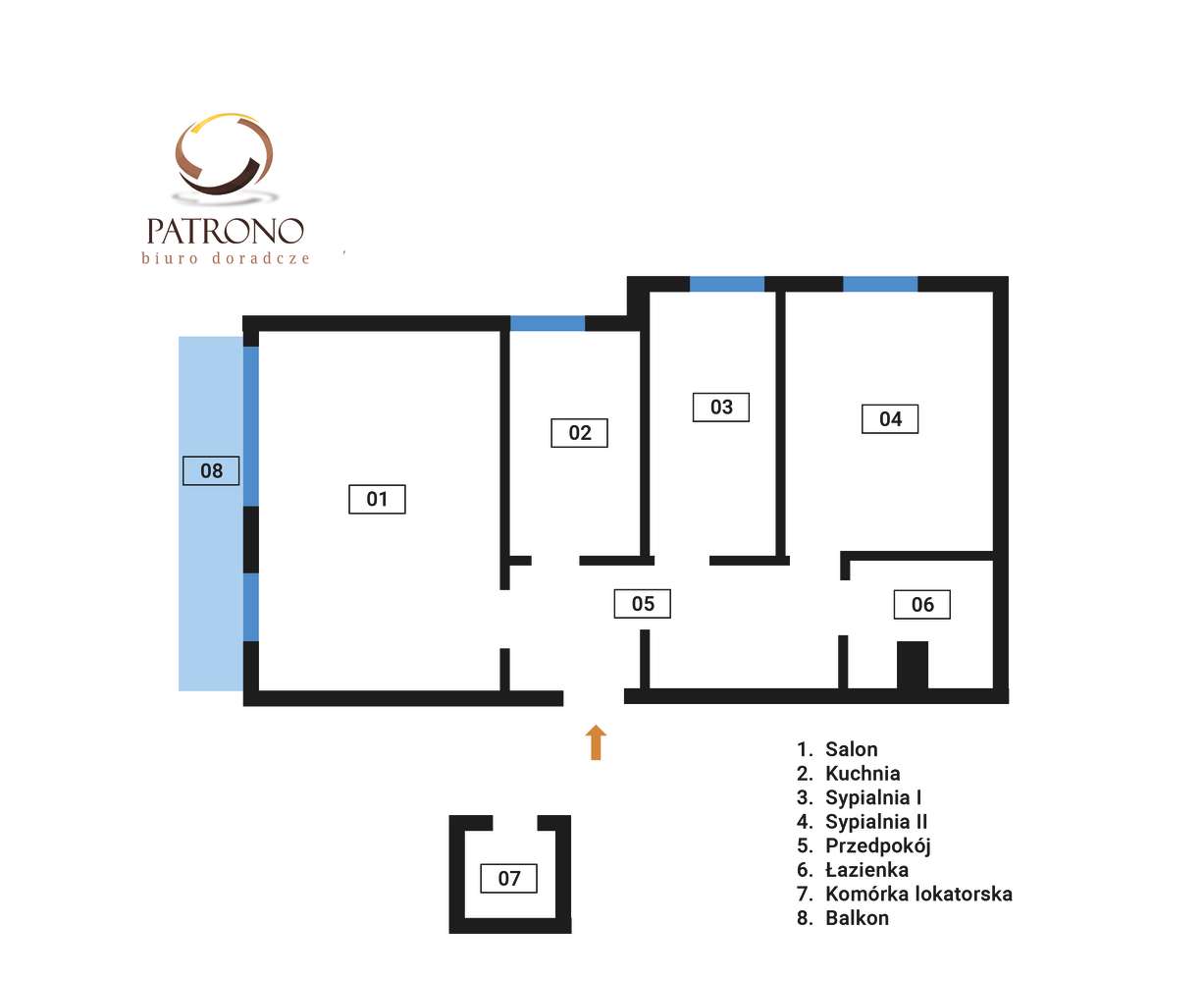 3 pokoje, balkon, widna, komórka, widna kuchnia-19