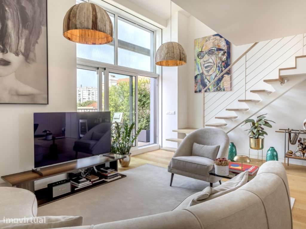 Apartamento T3 duplex nas Amoreiras com dois terraços e vista de ci... - Grande imagem: 4/30