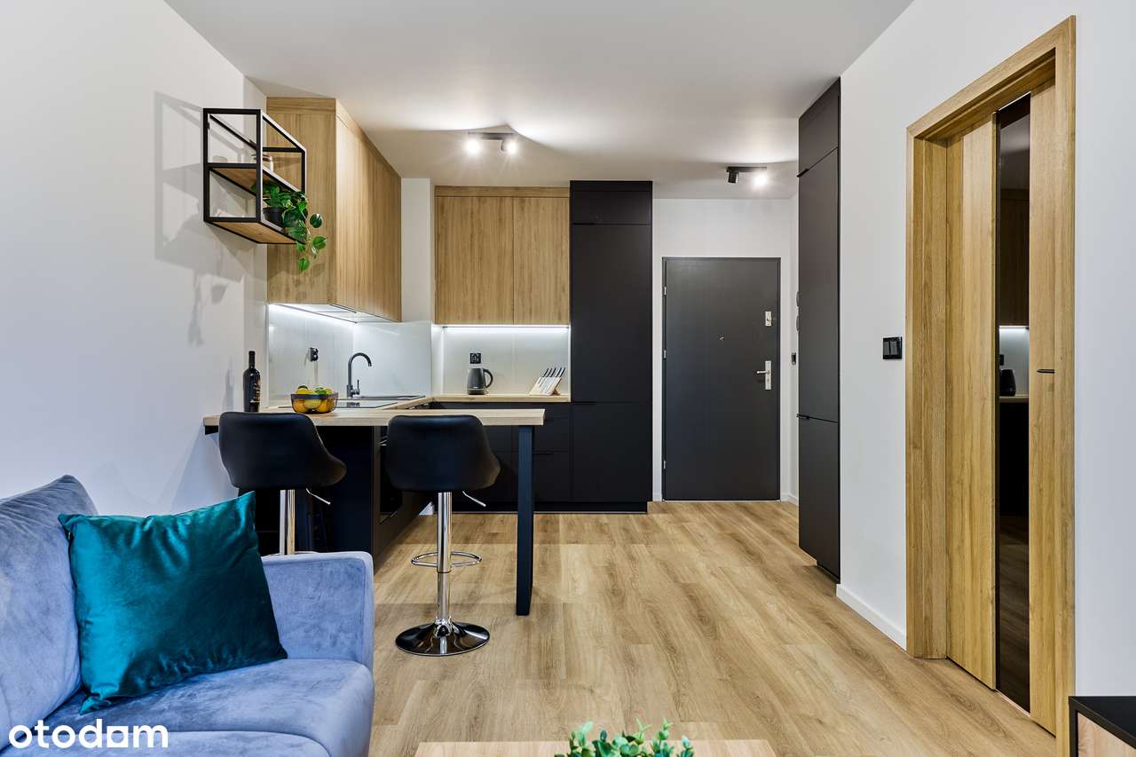 Nowe, wykończone 2-pokojowe mieszkanie z tarasem