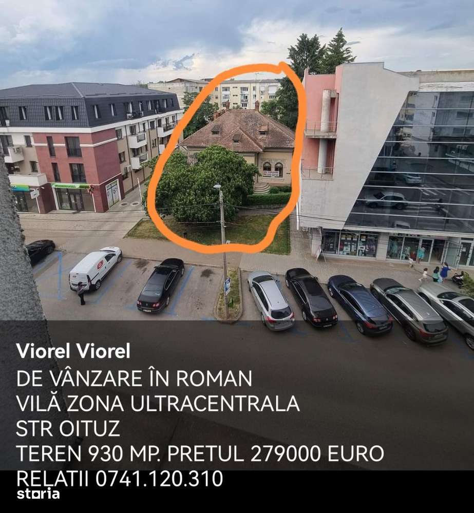 Ultracentral, 920 mp teren cu vila /casă 350 mp - Imagine principală: 2/2