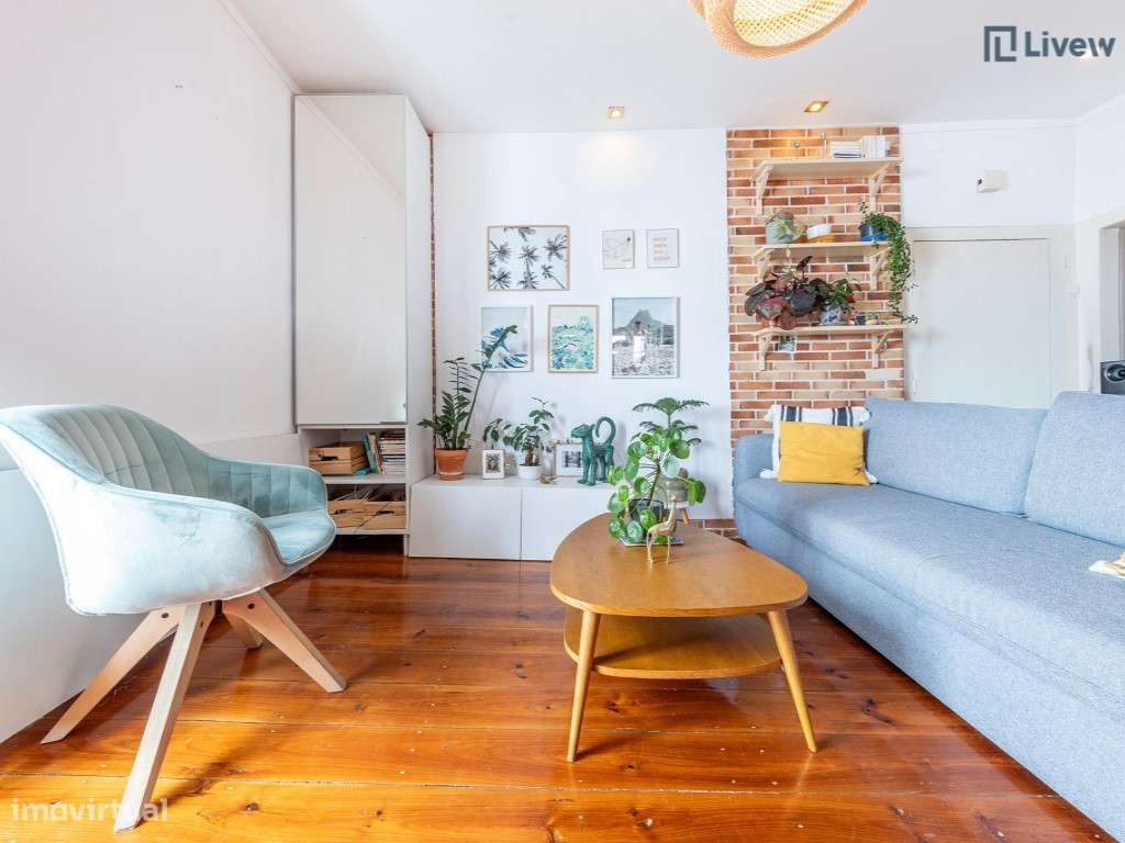 Apartamento T1 renovado e com ótima exposição solar-3