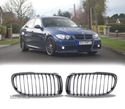 GRELHAS FRONTAIS PARA BMW E90 E91 LCI 08-12 PRETO BRILHANTE - 1