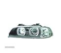 ​​​​​​​FARÓIS FRONTAIS XENON COM ANGEL EYES PARA BMW SERIE 5 E39 95-00 - 1