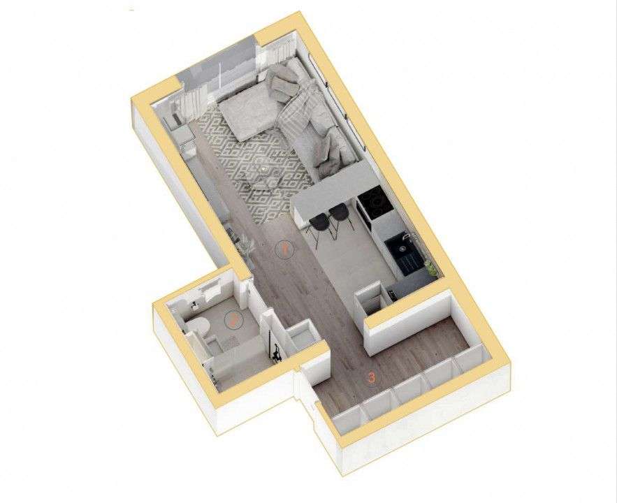 Ploiesti Sud  Fratiei nr 7- garsoniera moderna, gata sa te primeasca - Imagine principală: 2/15