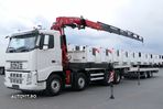 Volvo FH 460 / 8X4 / PLATFORM + HDS FASSI F455 + TANDEM METACO TRAILER/ 7.5 M - 1