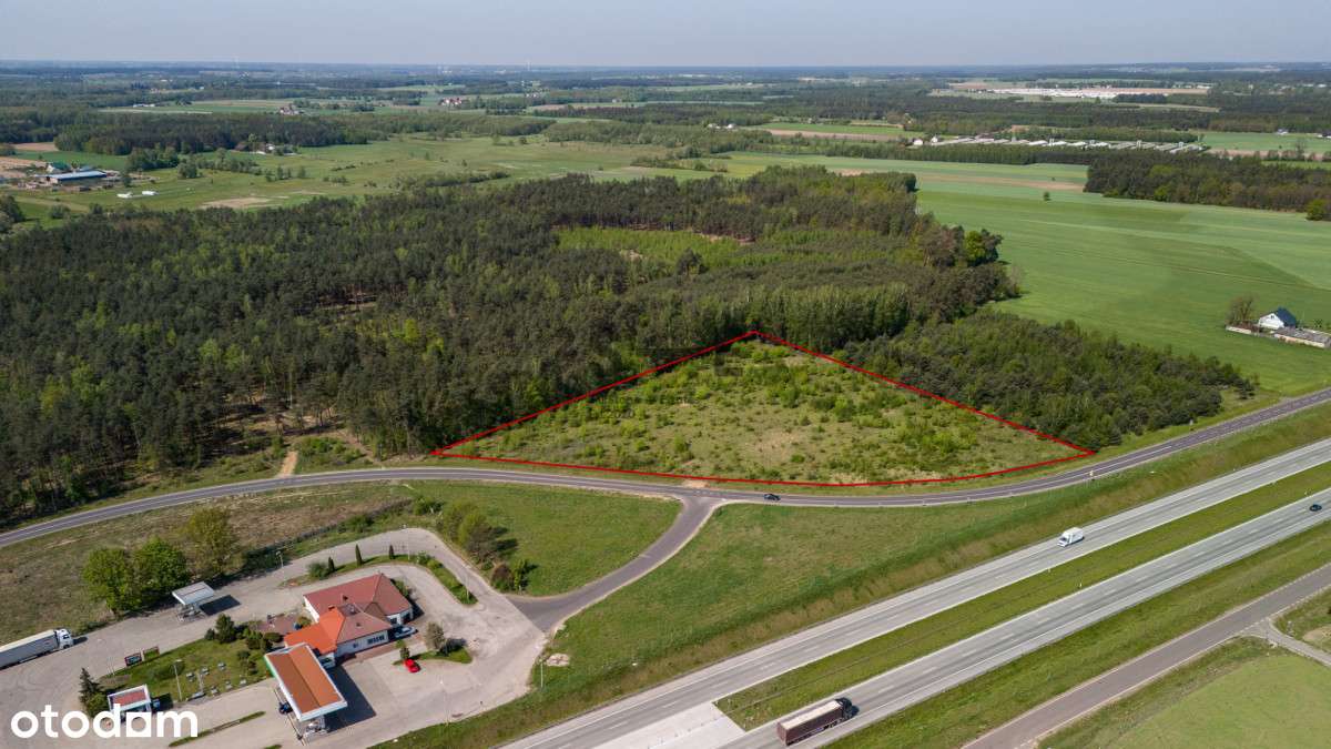Działka budowlana przy S7*wz na budynek usługowy-6