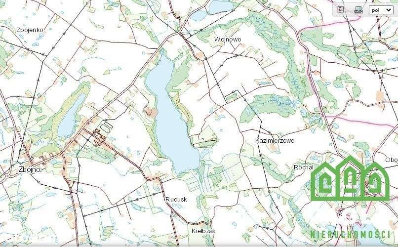 Zbójno 3209m2 linia brzegowa czyste jezioro Wz - Pełny obrazek: 5/6