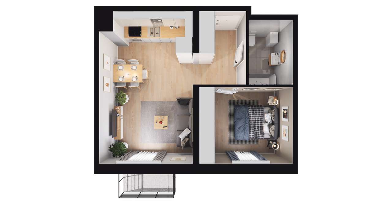 Montano | mieszkanie 2-pok. | B4/1/21 - Pełny obrazek: 3/9