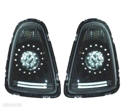 FAROLINS TRASEIROS LED PARA MINI COOPER 06-10 PRETO - 1