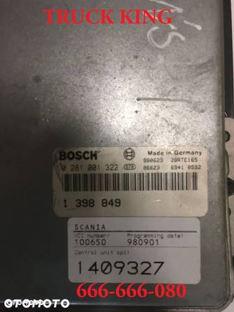 KASETA KOMPUTER SCANIA 1409327 BOSCH - 1