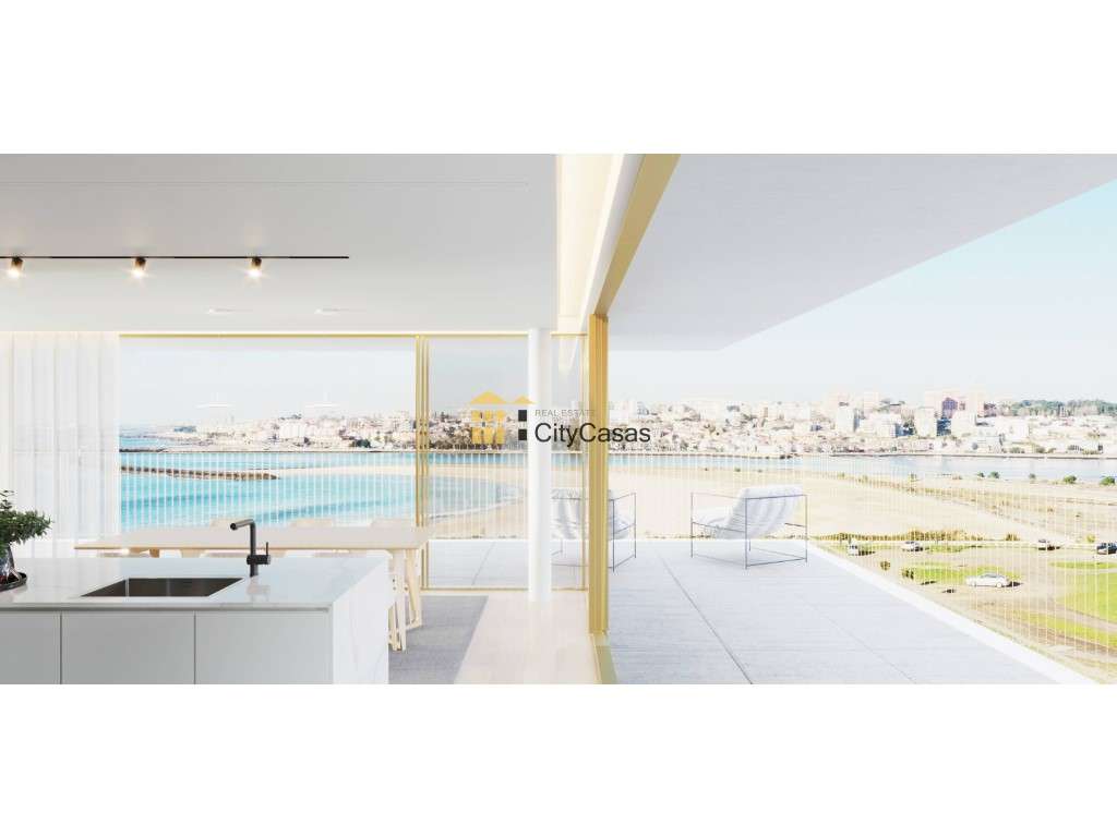 Apartamento T3 Novo | Vistas Panorâmicas Mar e Rio - Grande imagem: 2/13
