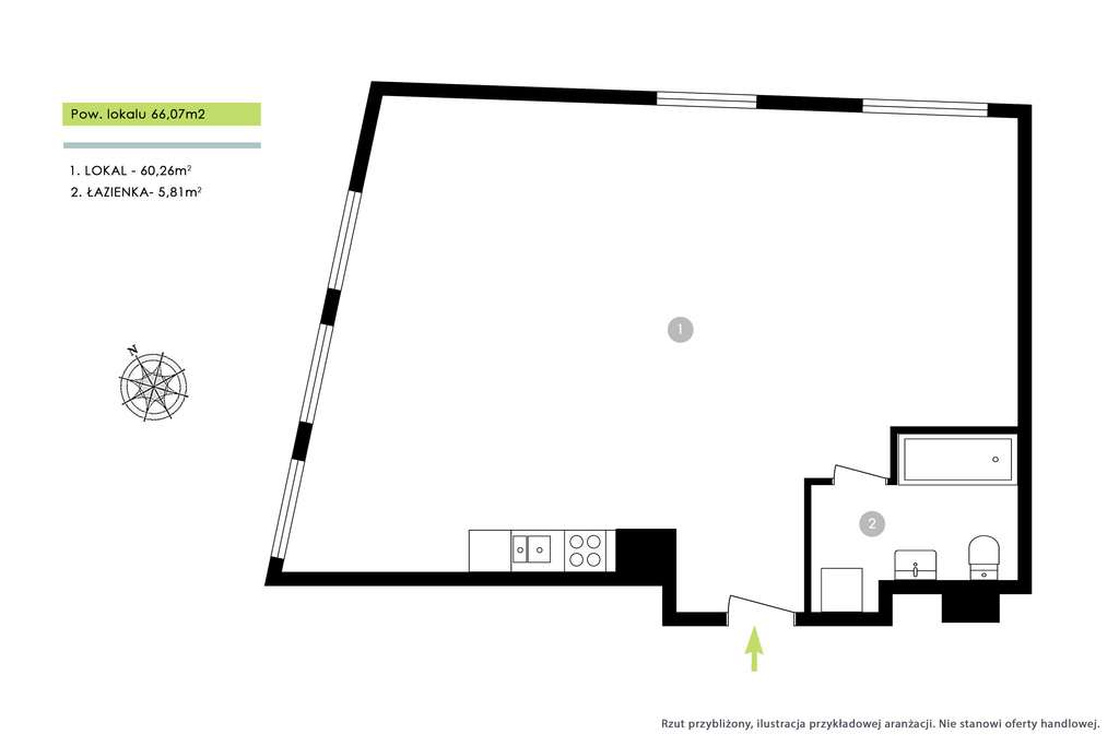 Granaria | ul. Chmielna | Lokal 66 m2 | 3 piętro - Pełny obrazek: 5/17