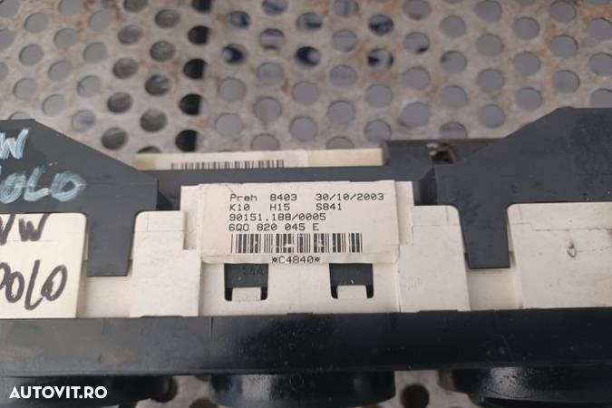 PANOU COMANDA CLIMA AC - 6Q08200455 MX 1253 Volkswagen VW Polo  seria - 2