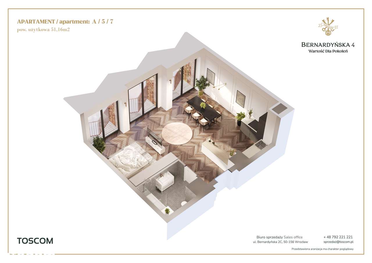Nowa, obniżona cena | Apartament premium obok Placu Dominikańskiego - Widok 2
