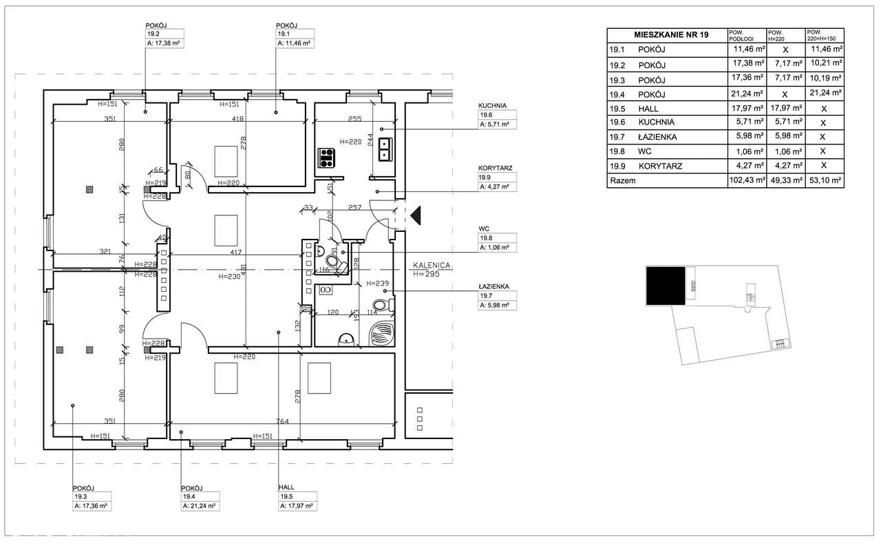 5-pok | 4 niezależne pokoje | osobna kuchnia | piwnica | 2 piętro |-12