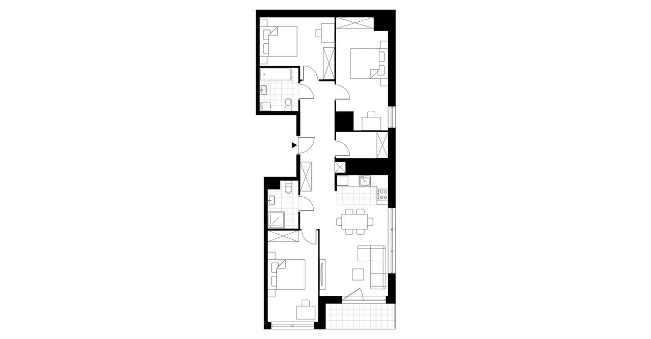 Bulvar Apartments | mieszkanie 4-pok. | B.6.01 - Pełny obrazek: 4/9
