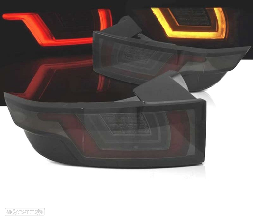 CONJUNTO DE FAROLINS PARA RANGE ROVER EVOQUE 11- COM INDICADORES LEDS DINÂMICOS FUMADOS - 3