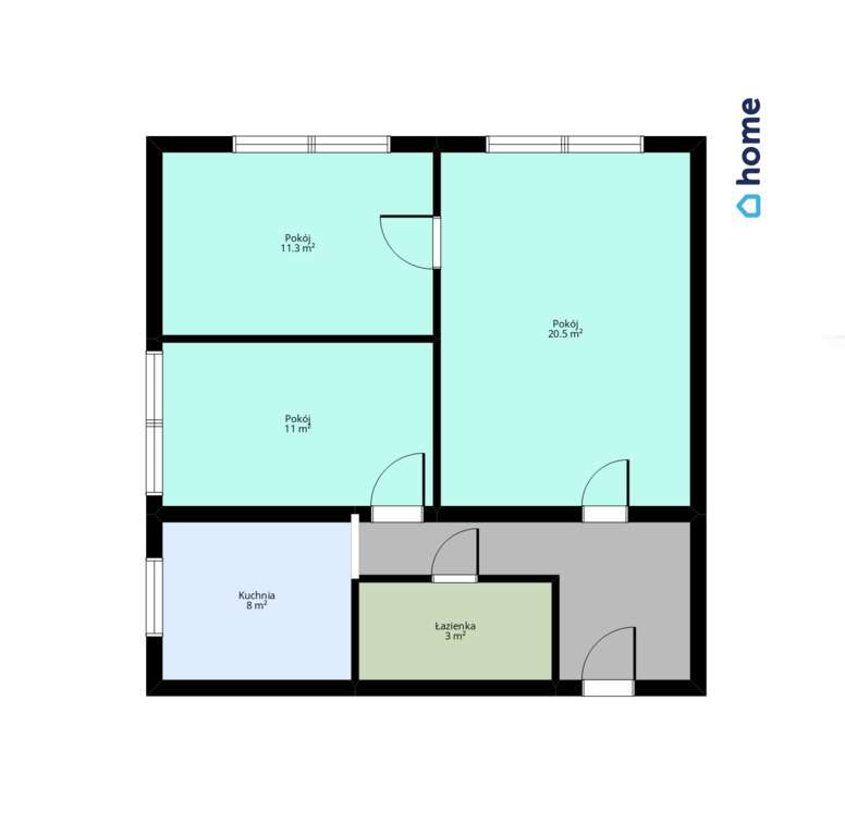 Piłsudskiego -  3 pokojowe mieszkanie w centrum-8