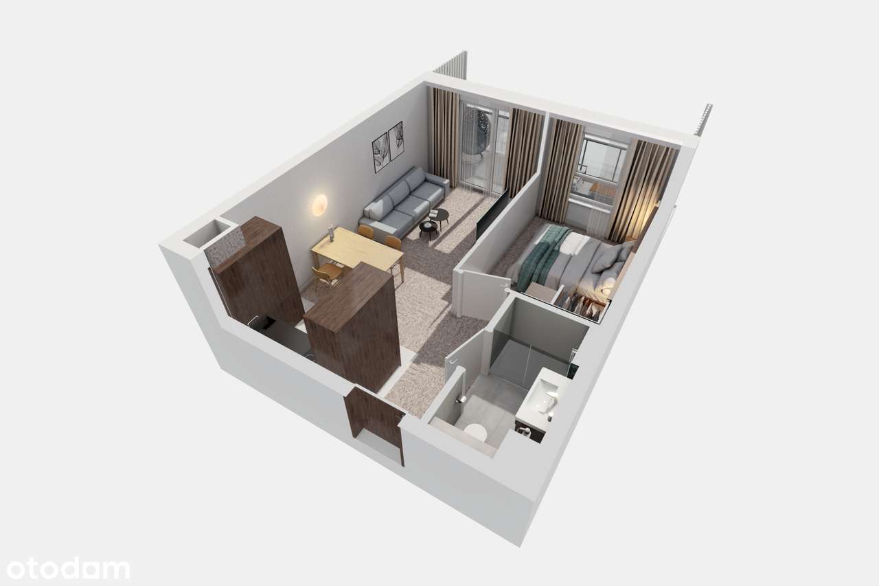 Nowoczesne 2-pokojowe mieszkanie z balkonem-7