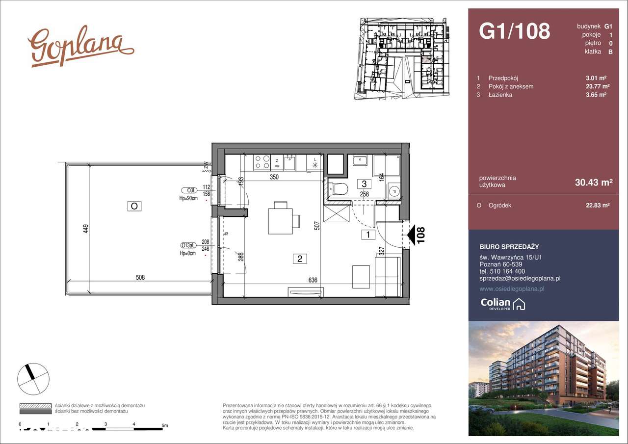 Osiedle Goplana | mieszkanie 1-pok. | G1/108 - Pełny obrazek: 2/7