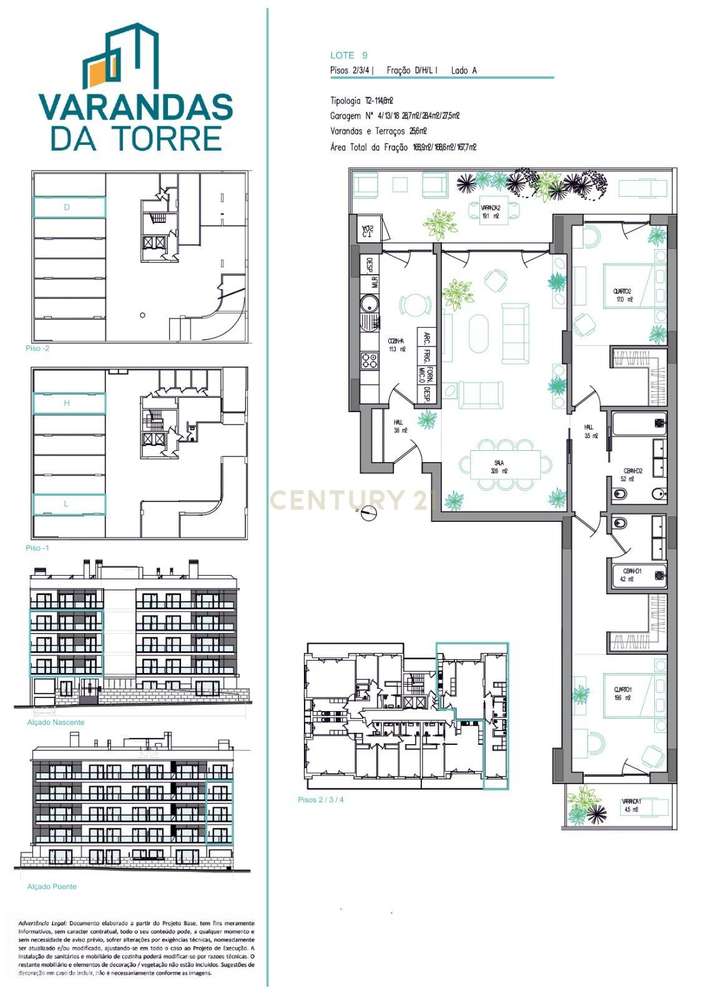 Apartamento T2 em Empreendimento Varandas da Torre em Carcavelos (Nova-21