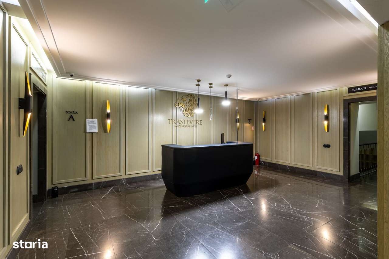 Penthouse Trastevere, complex cu piscina si gym-13