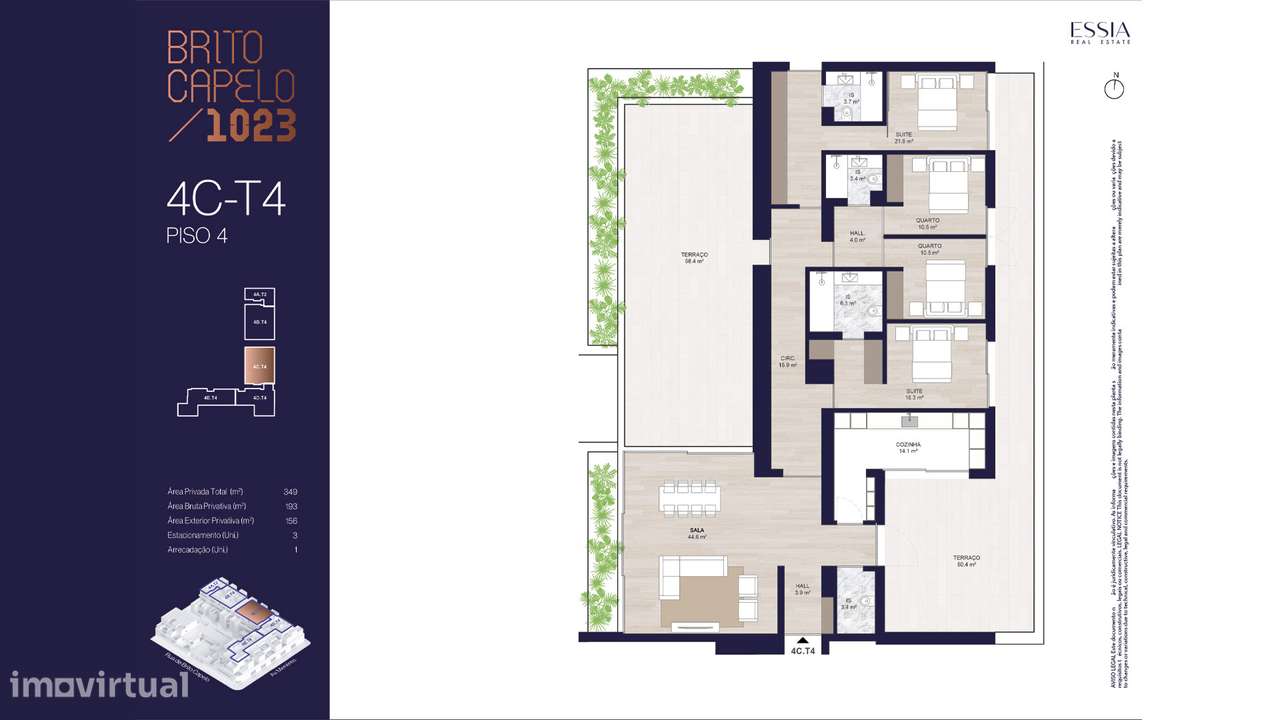 T4 Terraço 108m2 Matosinhos Sul | T4 próximo praia | T4  Brito Capelo-13