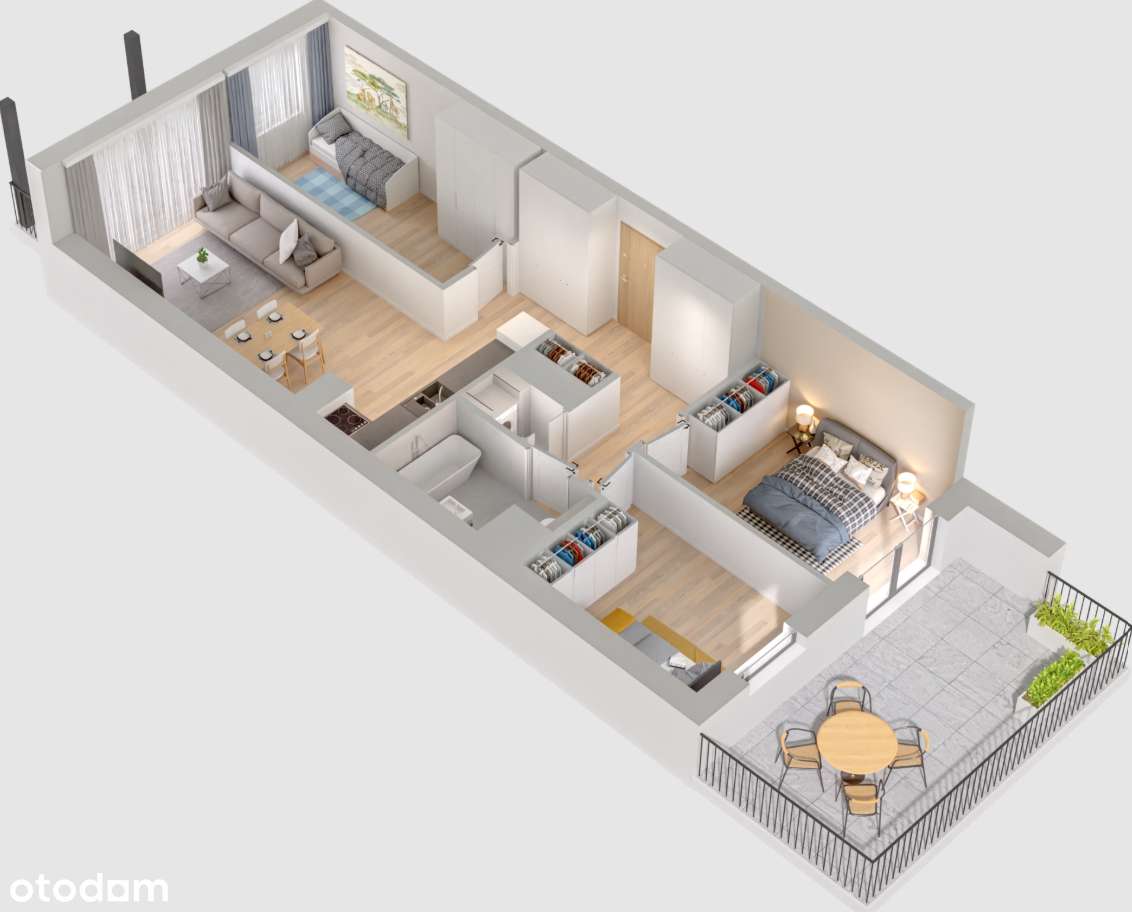 Nowe, 4 pokoje, 2 balkony, Industria, bez pośredników-1