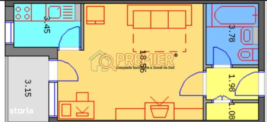 Garsoniera Sector 4 - Bd Turnu Magurele -  Metrou Aparatorii Patriei - Imagine principală: 5/11