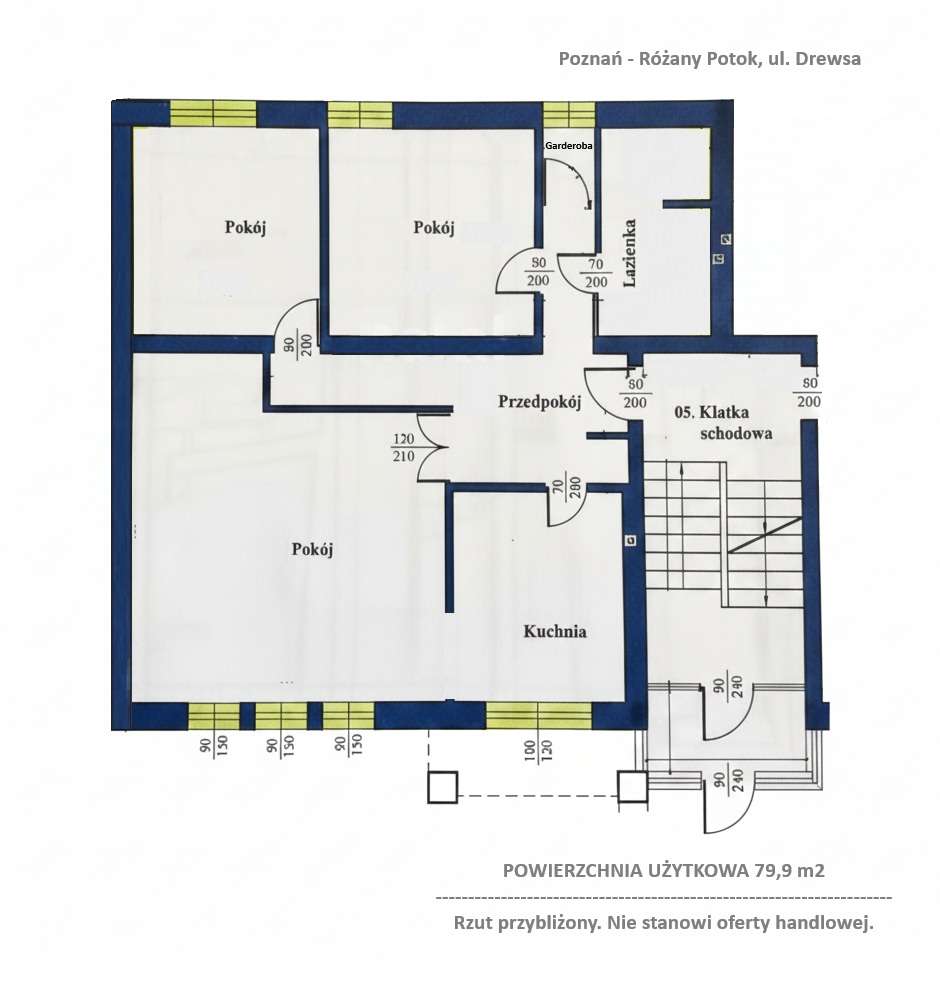 Wyjątkowe 3-pok. 79,9 m² | parter | Różany Potok | piwnica | zieleń-19