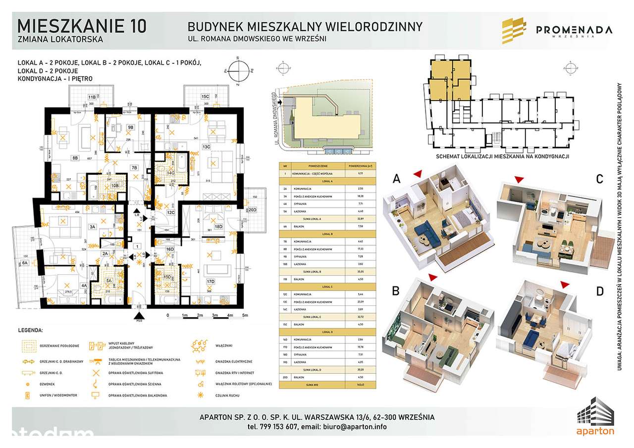 PROMENADA WRZEŚNIA, M10-ROLETY/OGRZEWANIE PODŁOGOWE W CENIE/4 BALKONY - Pełny obrazek: 2/24