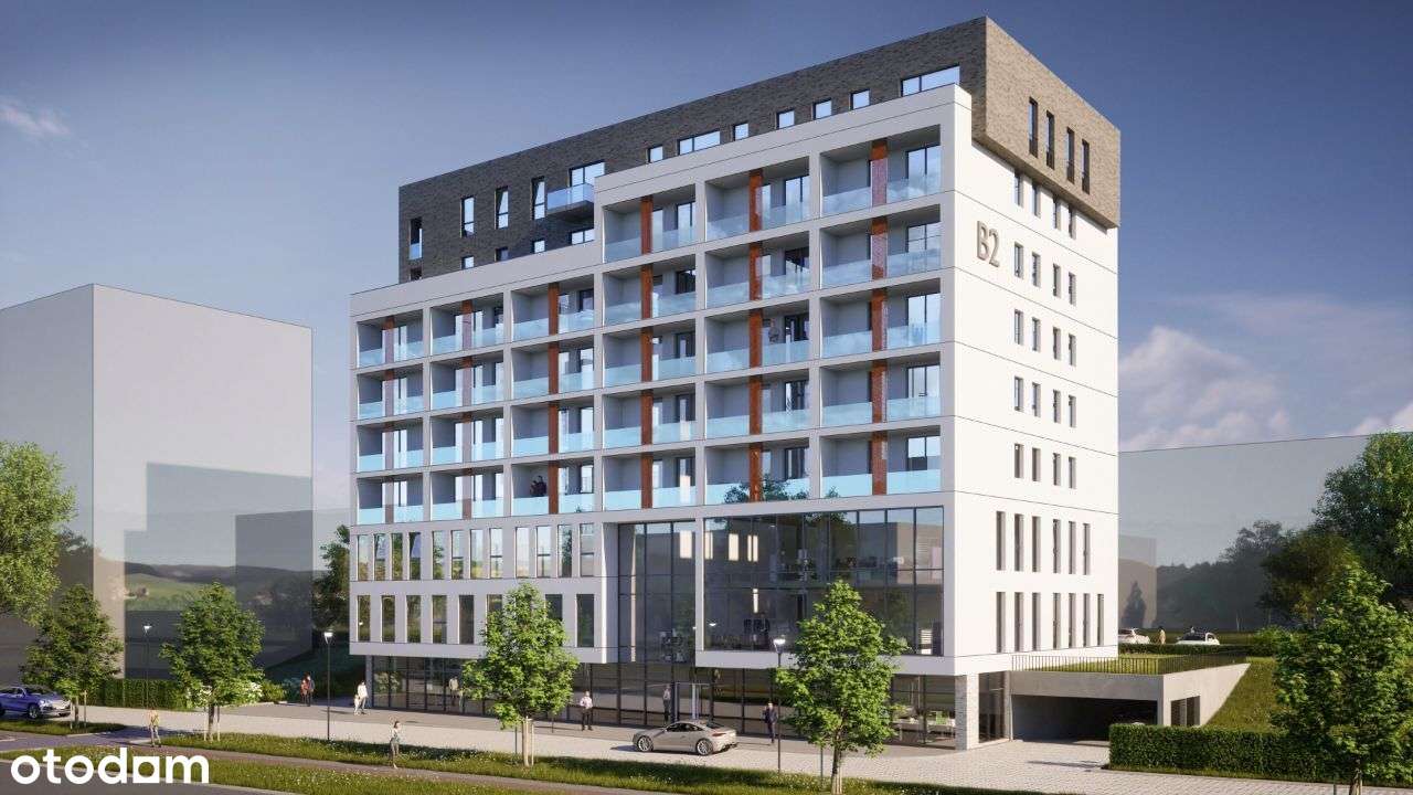 3 pokojowe mieszkanie z balkonem  - Sobieskiego B2-1