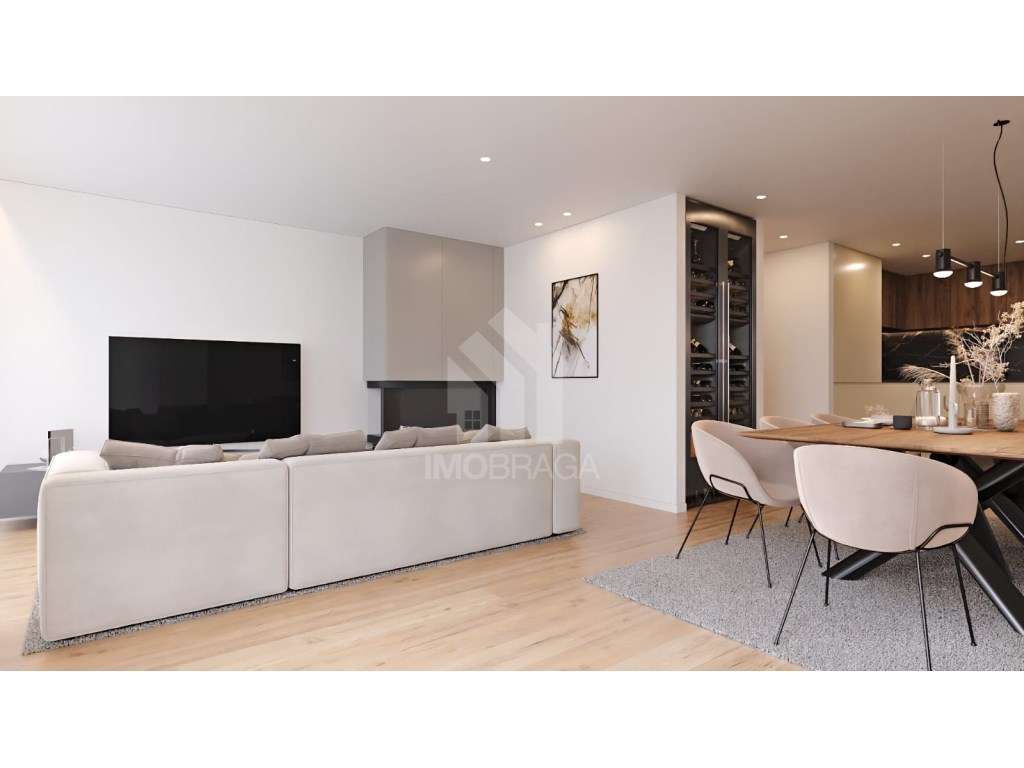 Venda Moradia Banda T3 Nova em Lamas, Braga - Condomínio Fechado - Grande imagem: 3/28