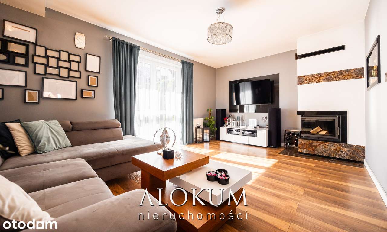 Nowoczesny, skrajny dom 124 m² szeregowiec z ogrodem – Sułków