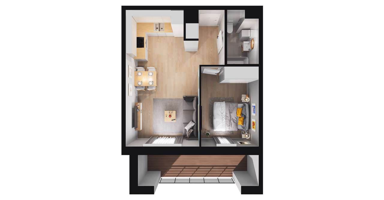 Dzikiej Gęsi 6 | mieszkanie 2-pok. | 40 - Pełny obrazek: 4/10