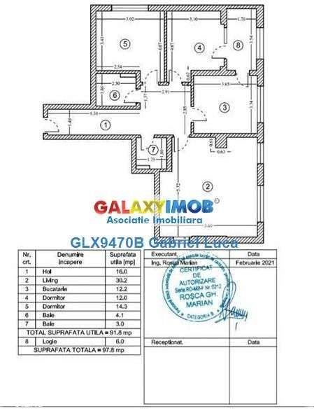 Apartament 3 camere 91mp | Decomandat -Nou | Cavar Residence - Imagine principală: 5/5