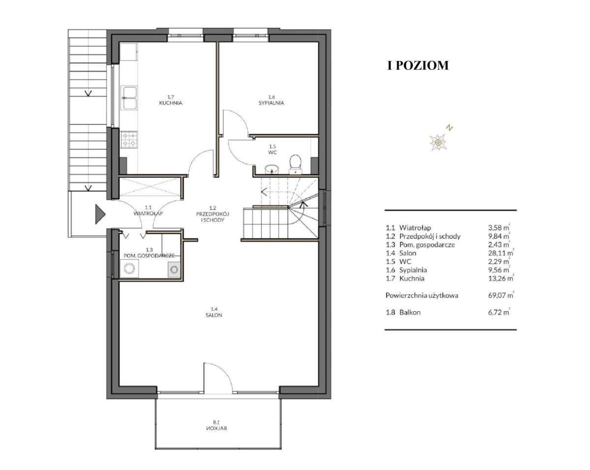 Apartament dwupoziomowy z miejscem postojowym!-4
