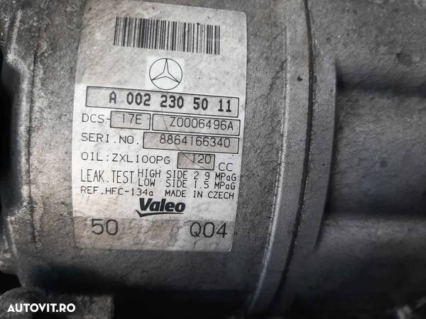 compresor clima ac 2.2 cdi   mercedes c-class w204  a0022305011 - 3