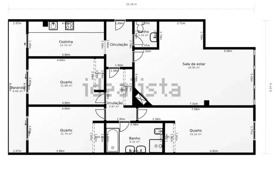 T3 Renovado | Abóboda| Espaço, Conforto e 2 Casas de Banho para a sua-28