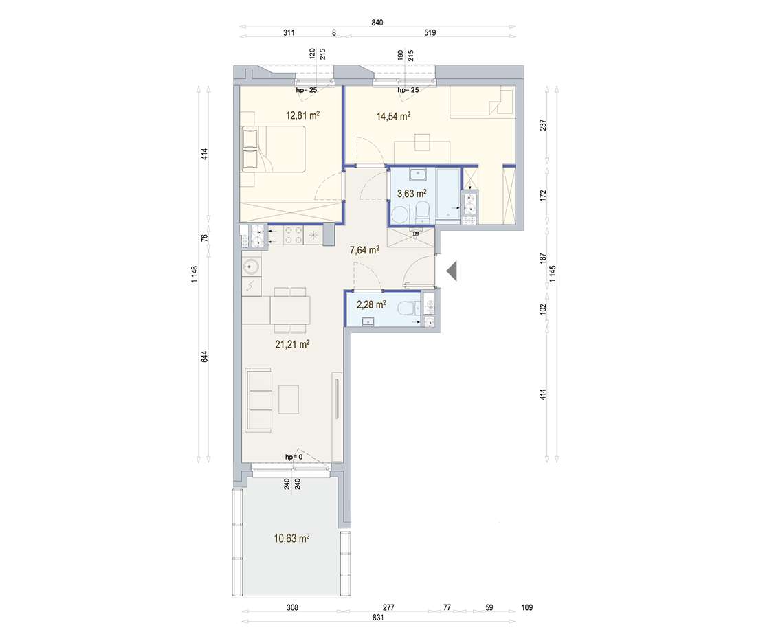 3 pok. apartament gotowy do odbioru!-7