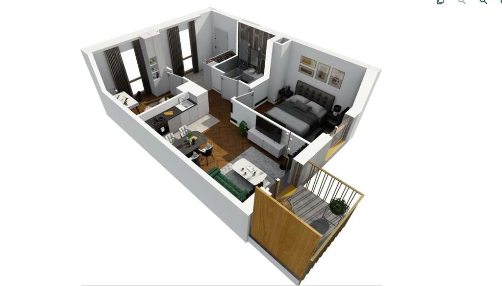  Kompaktowe 3 pokojowe z balkonem na Bemowie - Pełny obrazek: 5/9