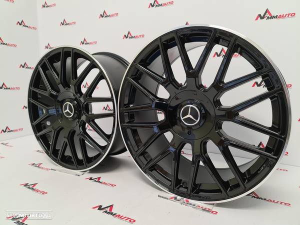 Jantes Look Mercedes C63S Preto Brilho 20 - 2