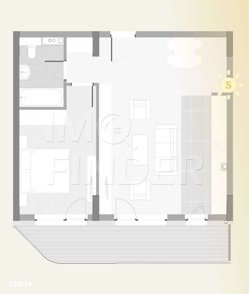 DEZVOLTATOR- Vanzare 2 camere Floresti- Eroilor - Imagine principală: 2/14