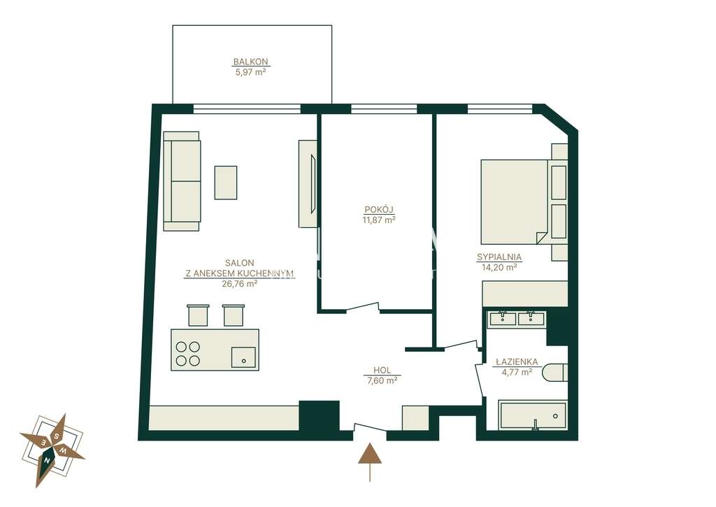 Apartament gotowy do wprowadzenia, garaż podziemny-17