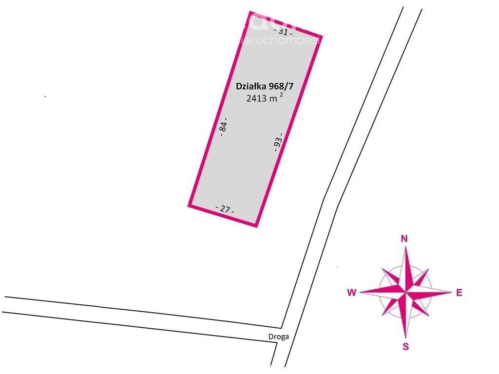 Działka budowlana w Racławówce 24,13ar z Wz - Pełny obrazek: 4/16