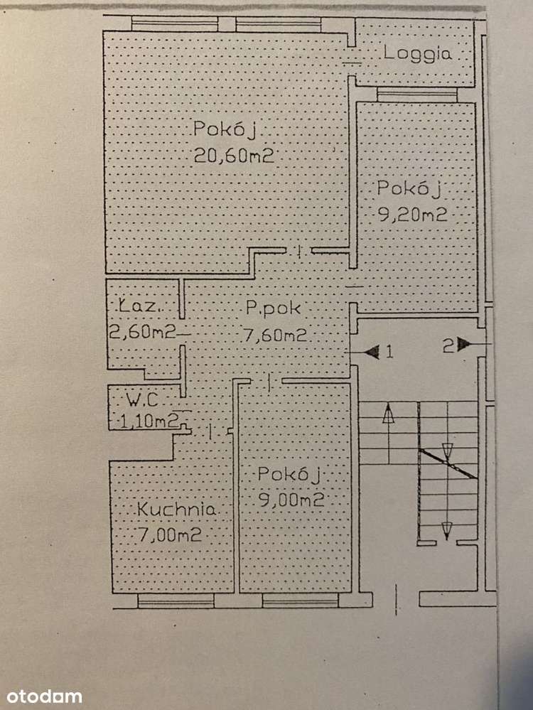 Mieszkanie 57,1 mkw, parter, rozkład, Różanka-9